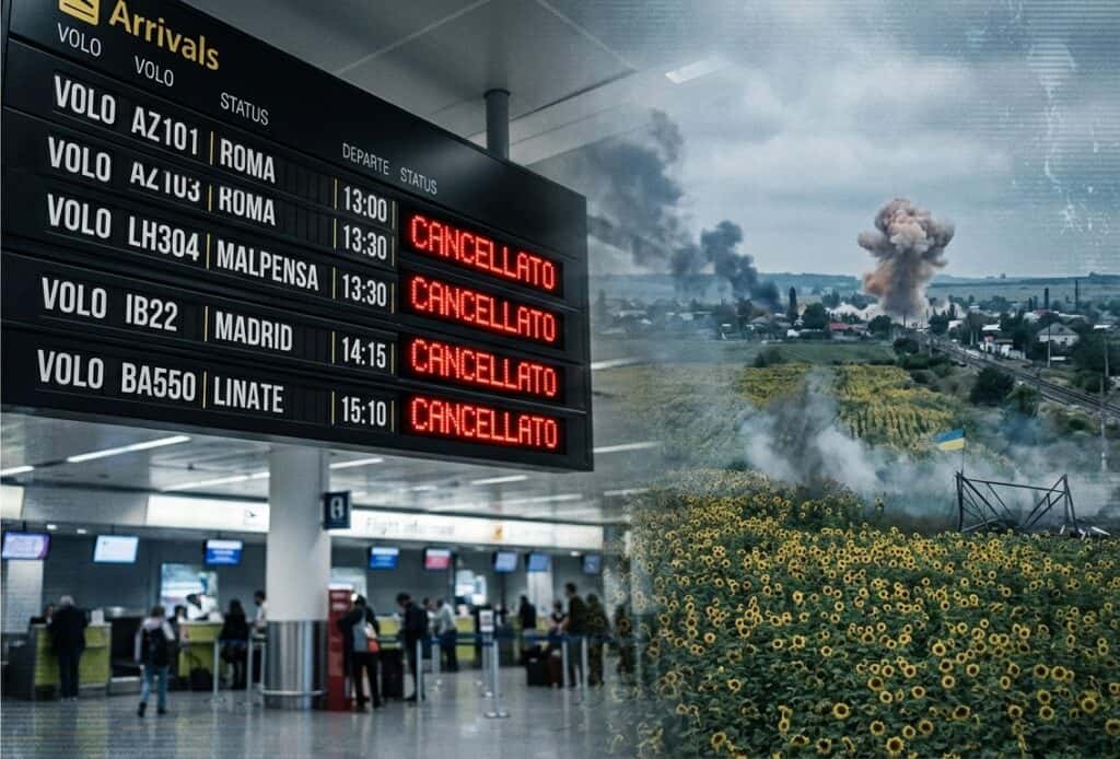 Sciopero aerei 10 aprile e finta tregua Ucraina - Dossier Italia